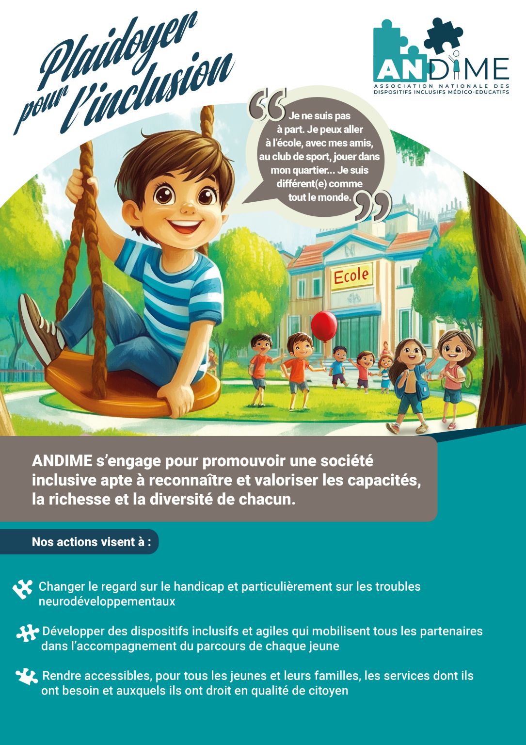 plaidoyé pour l'inclusion